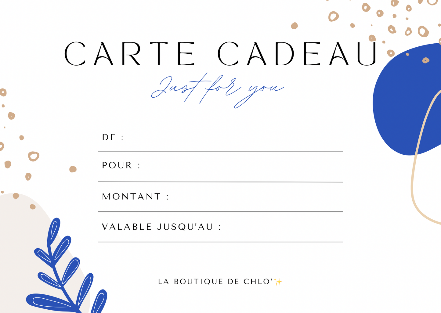 CARTE CADEAU