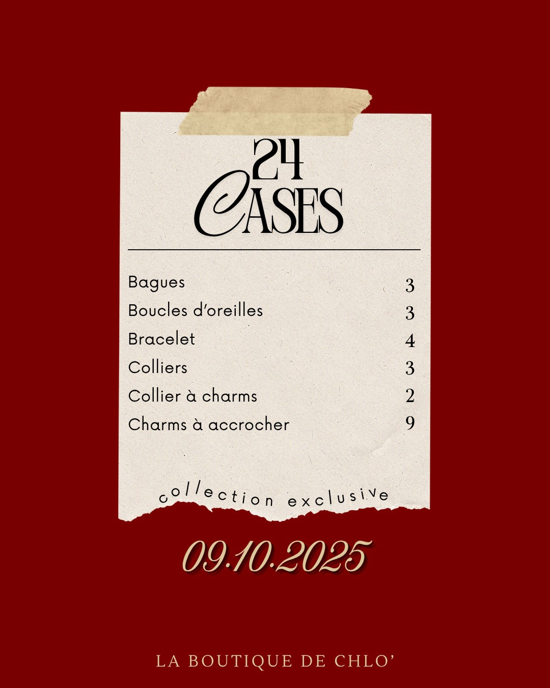 Calendrier de l’Avent - 24 Cases
